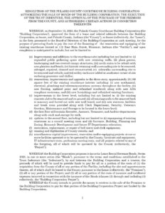 Resolution approving the lease, issuance of bonds, and form of trust indenture