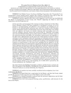 Resolution 2023-13: project petitions, form of the lease, and need for the project