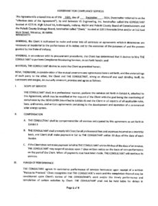 Pulaski County–V.S. Engineering compliance-monitoring agreement for Mammoth Solar