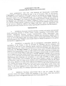 Mammoth Solar Drainage Agreement