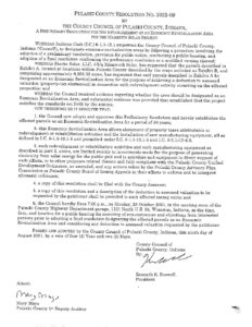 Pulaski County Council Resolution #2021-09
