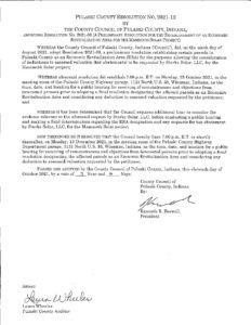Pulaski County Council Resolution #2021-12