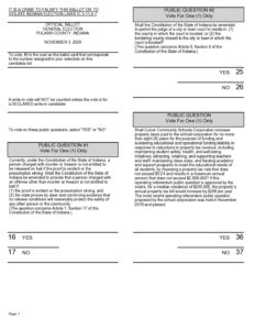 2026 General Election Sample Ballot